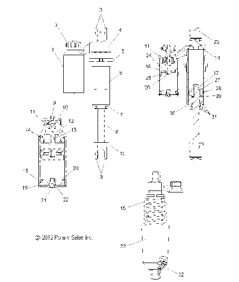 SUSPENSION, SHOCK, FRONT - S14BS6GSA/GSL/GEL (49SNOWSHOCKFRONT7043828)