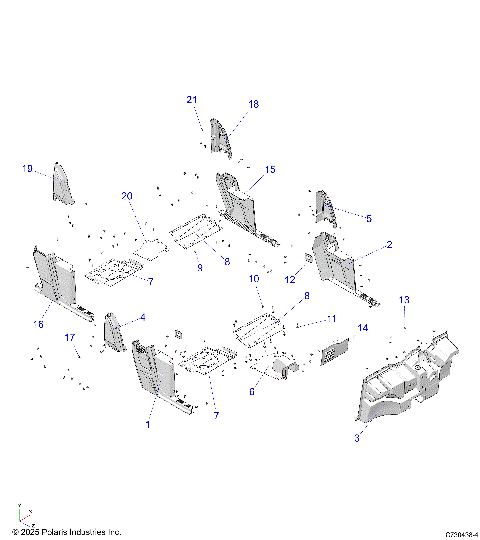BODY, FLOOR and ROCKERS - D26M4A57B4/G57B4/U57B4/W57B4 (C730438-4)