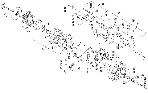 DRIVE TRAIN SHAFT AND BRAKE ASSEMBLIES [95806]