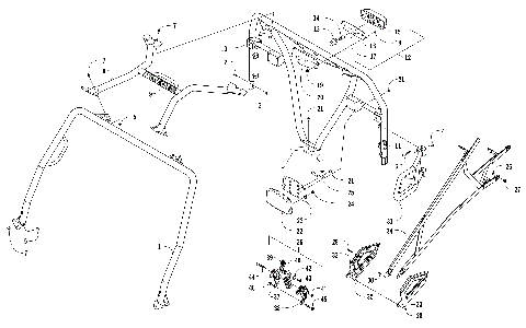 ROPS AND TAILLIGHT ASSEMBLY (SER. #  302246 AND BELOW) [300973]