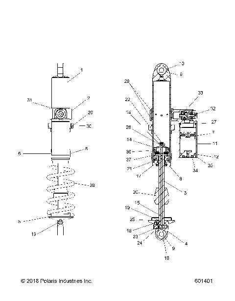 SUSPENSION, SHOCK, IFS - S20MDX6JSA/6JEA [601401)