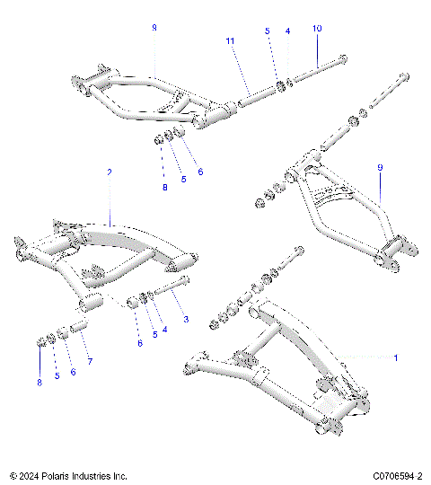 SUSPENSION, REAR CONTROL ARMS