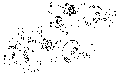 WHEEL, TIRE, AND SUSPENSION ASSEMBLY [78578]