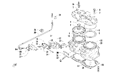 CYLINDER AND HEAD ASSEMBLY [92192]