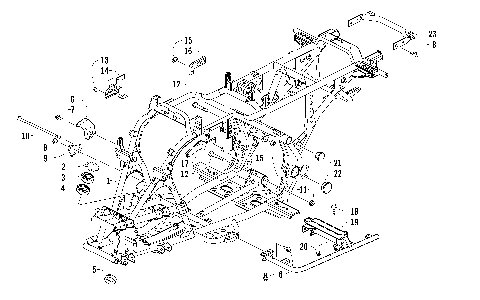 FRAME AND RELATED PARTS [92433]
