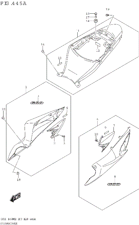 FRAME COVER (GSX-R600)