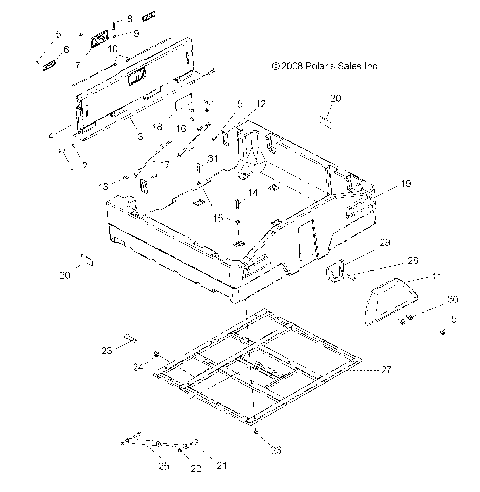 BODY, DUMP BOX - A08CL50AA (49ATVBOX086X6)