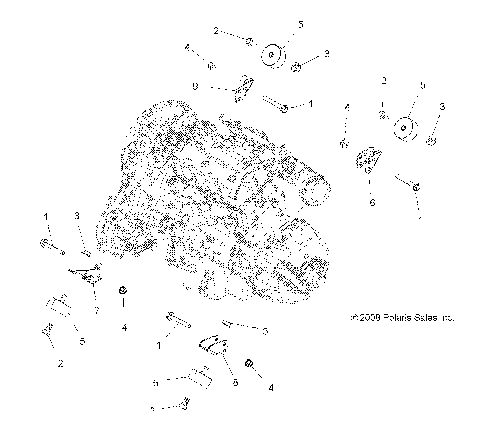 ENGINE, MOUNTING - A09ZX85FS/CFS (49ATVENGINEMTG09SPXP850)