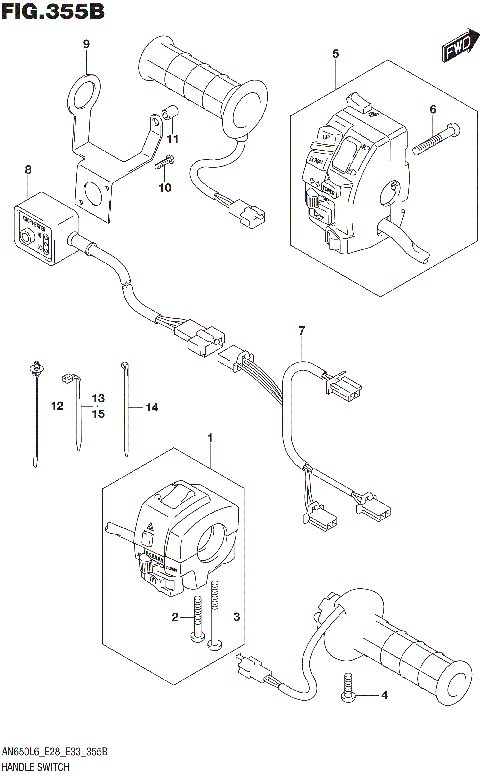 HANDLE SWITCH (AN650ZL6 E28)