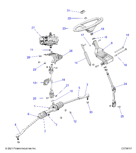 STEERING, STEERING ASM. - D23P4ED4D4 (C0706117)
