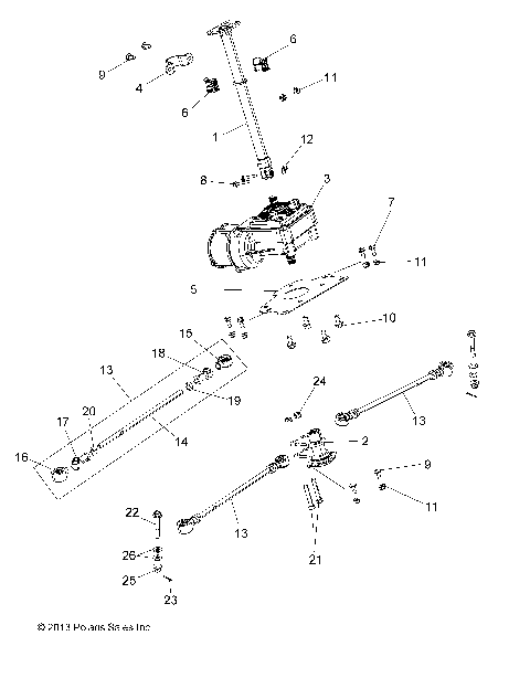 STEERING, POST, AND EPS - A20SEE57K1 (49ATVSTEERING14SP570)