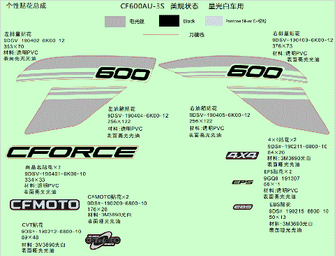 DECAL KIT (NUBULA WHITE)