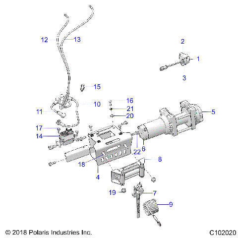 BODY, WINCH - A20SXV85AP/CAP [C102020]
