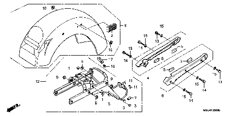 REAR FENDER@GRAB RAIL