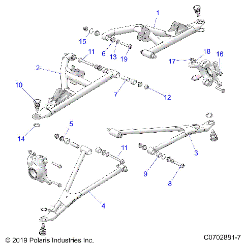 SUSPENSION, FRONT CONTROL ARMS - Z21R4D92AM/BM/AC/BC  (C0702881-7)