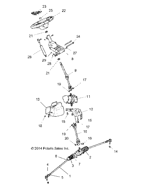 STEERING, STEERING ASM. - Z16VDE92NH/NW (49RGRSTEERING151000)