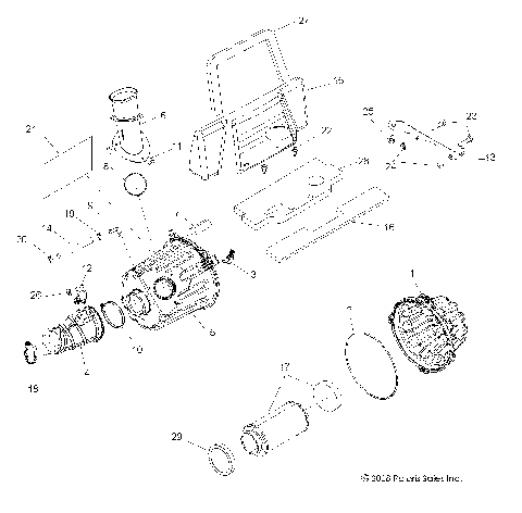 ENGINE, AIR INTAKE SYSTEM - R09VH76FX (49RGRAIRBOX09RZR)