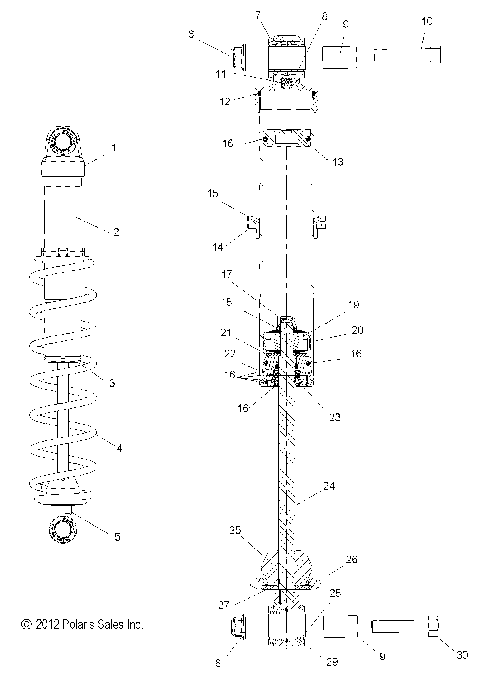 SUSPENSION, SHOCK, IFS (7043861) - S15CP8 ALL OPTIONS (49SNOWSHOCKIFS7043861)