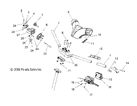 HANDLEBAR - S07PS6FS/FSA (49SNOWHANDLEBAR600SWTCH)