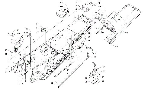 TUNNEL, REAR BUMPER, AND SNOWFLAP ASSEMBLY [104309]