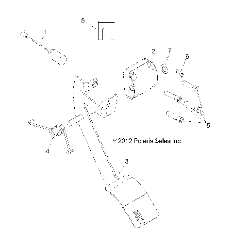 ENGINE, THROTTLE PEDAL - R13RH50AG/AH/AM/AR (49RGRTHROTTLE13500)