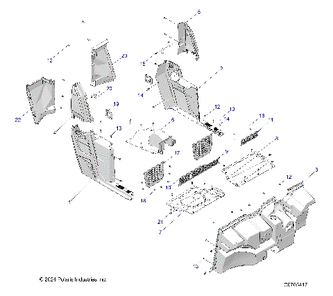 BODY, FLOOR and ROCKERS - R22MAE57B5 (C0705417)