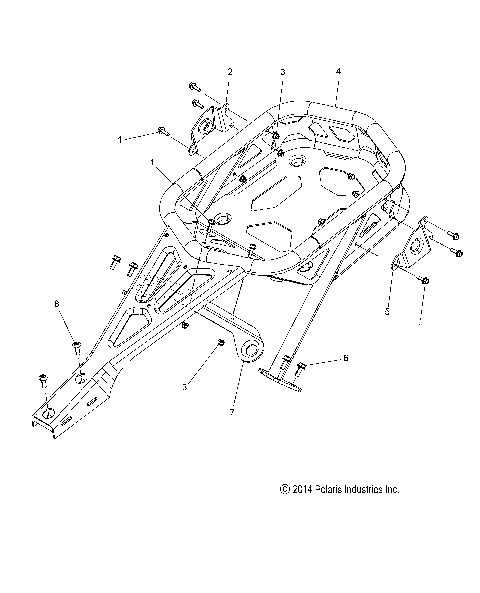 CHASSIS, CARGO RACK, OPTION - S16DR8 (49SNOWRACK15SBADV)
