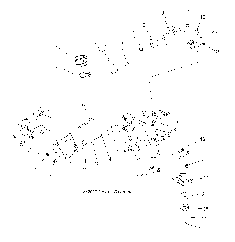 ENGINE, MOUNTING - A09TN50AX/AZ (49ATVENGINEMTG09SPTRG500)