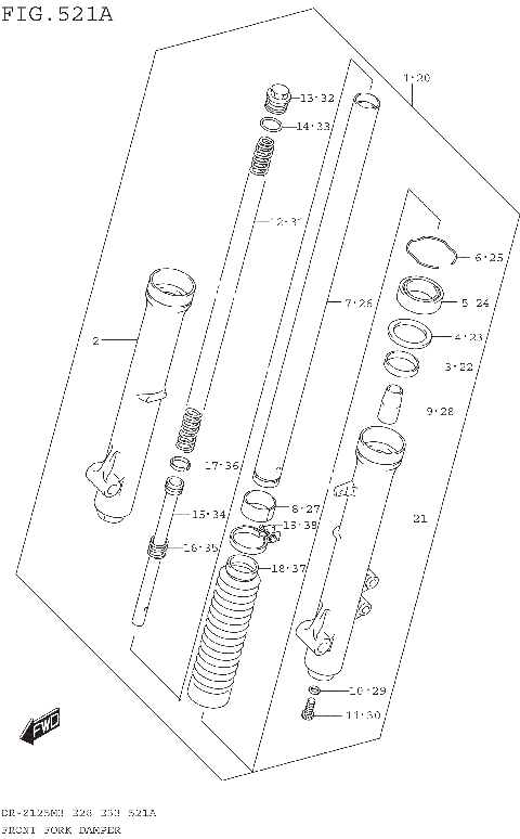 FRONT FORK DAMPER (DR-Z125M3E28)