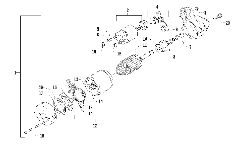 STARTER MOTOR ASSEMBLY [87782]