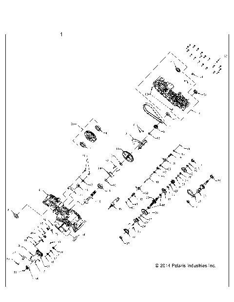 DRIVE TRAIN, MAIN GEARCASE - A15SAA32EH (49ATVGEARCASE1333314)