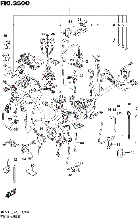 WIRING HARNESS (AN650ZL6 E33)