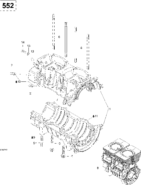 01- Crankcase 552
