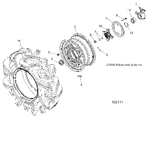 WHEELS, FRONT and HUB - A19SXN85A8 [100111]