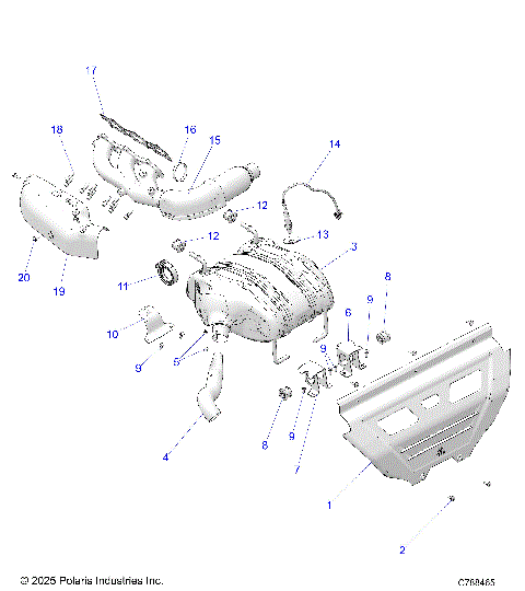 ENGINE, EXHAUST - R26XAL1RBB/BJ (C788465)
