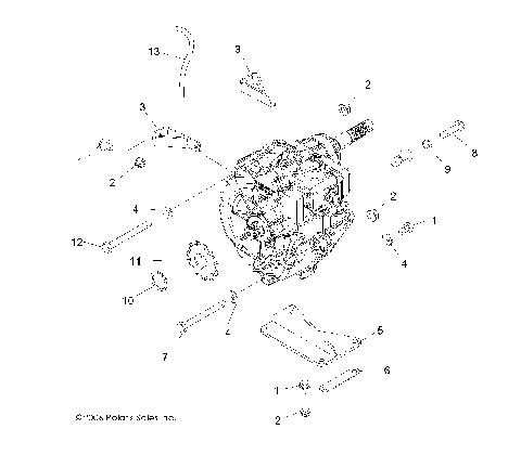 TRANSMISSION MOUNTING - A07BA50FA (49ATVTRANMTG07SCRMIN)