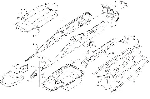 BUMPER, STORAGE, AND TAILLIGHT ASSEMBLY [110328]