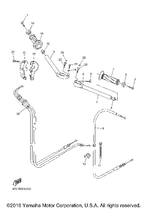 STEERING HANDLE CABLE
