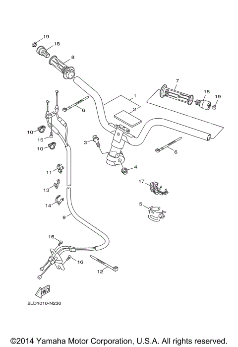 STEERING HANDLE CABLE
