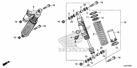 REAR SHOCK ABSORBER (2)