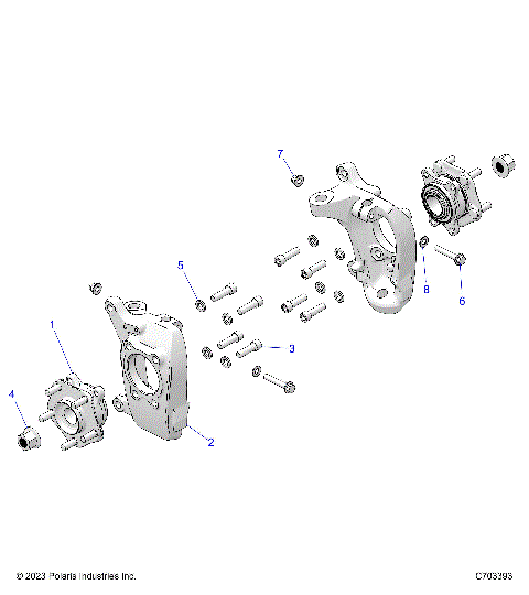 SUSPENSION, FRONT CARRIER AND HUB - Z24RGD2KAH/AL/BH/BL  (C703393)