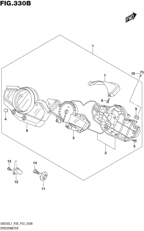 SPEEDOMETER (GW250ZL7 P28)