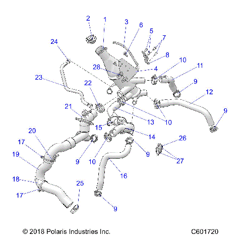 ENGINE, COOLING SYSTEM - S21EEC8RS ALL OPTIONS (600974C)