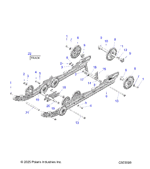 SUSPENSION, REAR - S26TDB9FSL/9FSM (C603009)