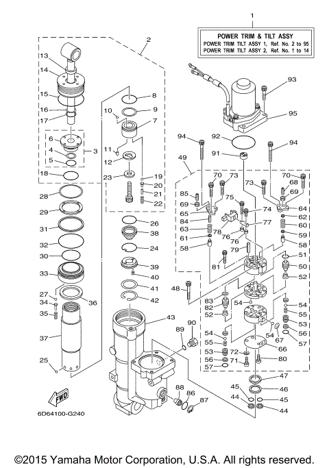 POWER TRIM TILT ASSY 1