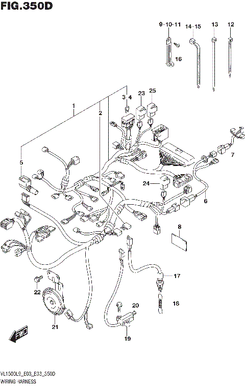 WIRING HARNESS (VL1500TL9 E33)