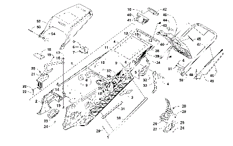 TUNNEL, REAR BUMPER, AND SNOWFLAP ASSEMBLY [103179]