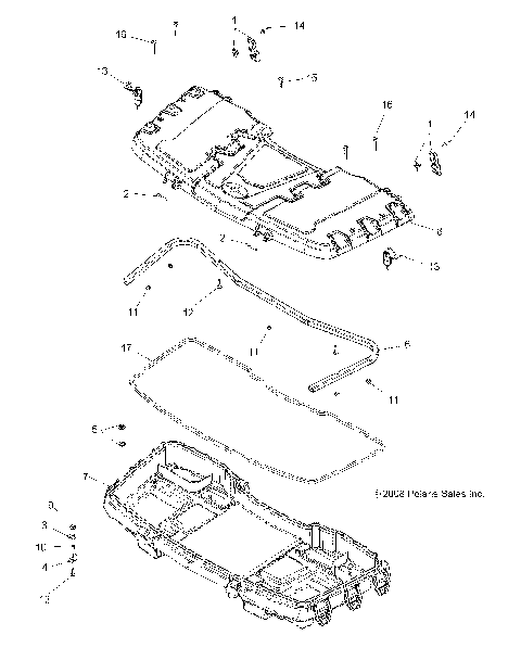BODY, FRONT CARGO BOX - A09ZX85AR/8XAG (49ATVBOX09SPEPS850)