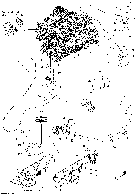 01- Engine And Air Intake Silencer RENTAL