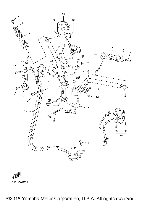 STEERING HANDLE CABLE